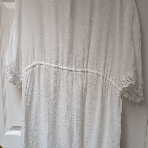 *NEW* CUPSHE Soft Shore White Cover-Up Kimono (Large) - Picture 5 of 6